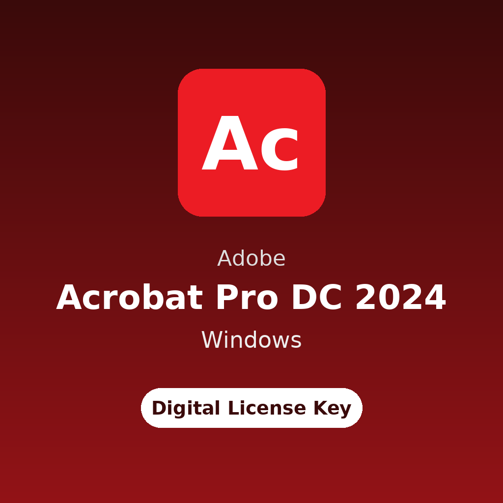 Adobe Acrobat Pro DC 2024 for Windows digital license key