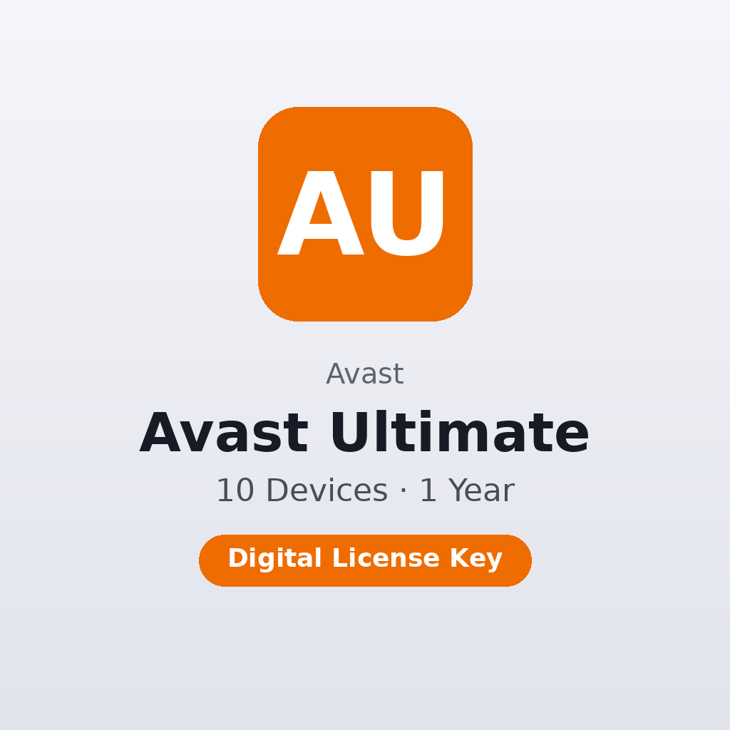 Avast Ultimate – 10 Devices / 1 Year