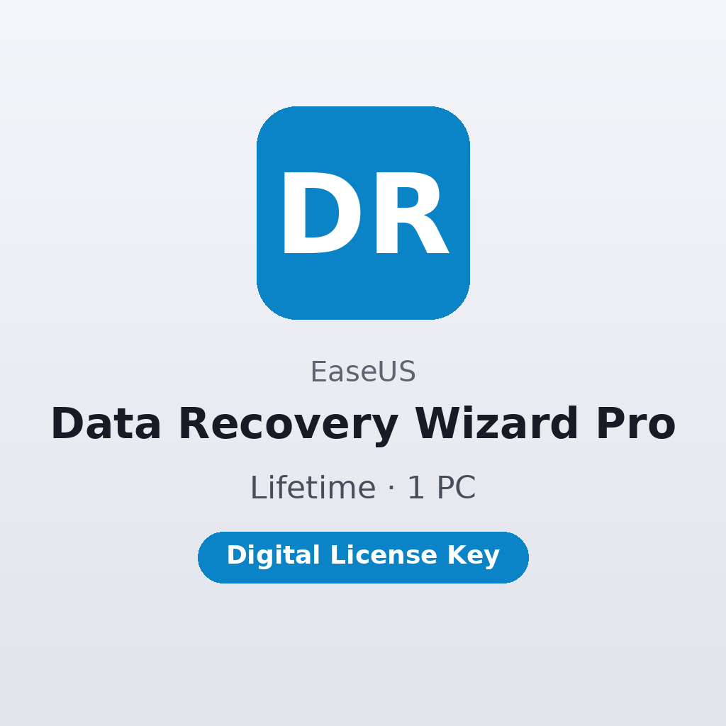 EaseUS Data Recovery Wizard Pro – 1 PC / Lifetime