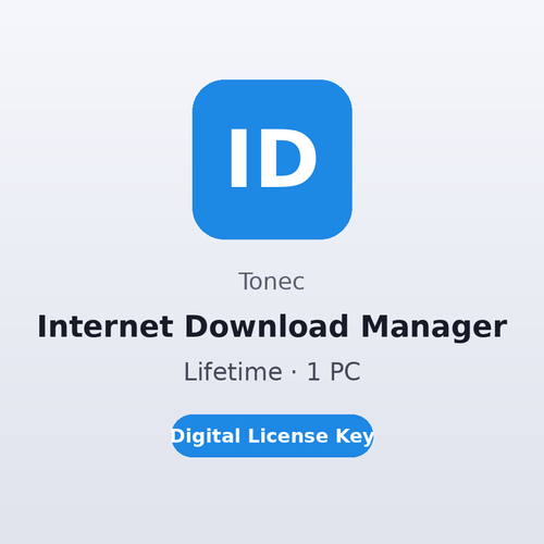 Tonec Internet Download Manager Lifetime · 1 PC digital license key
