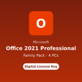 Microsoft Office 2021 Professional Family Pack – 4 PCs digital license key