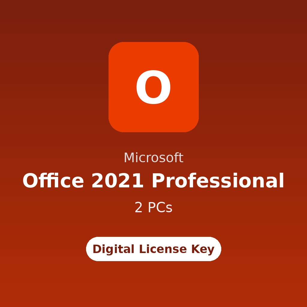 Microsoft Office 2021 Professional – 2 PCs digital license key