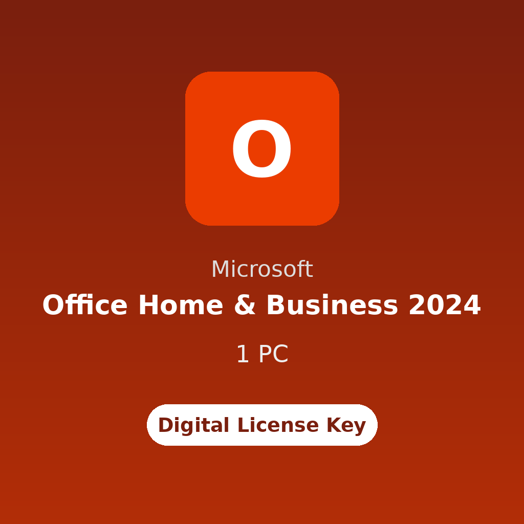 Microsoft Office Home & Business 2024 – 1 PC digital license key