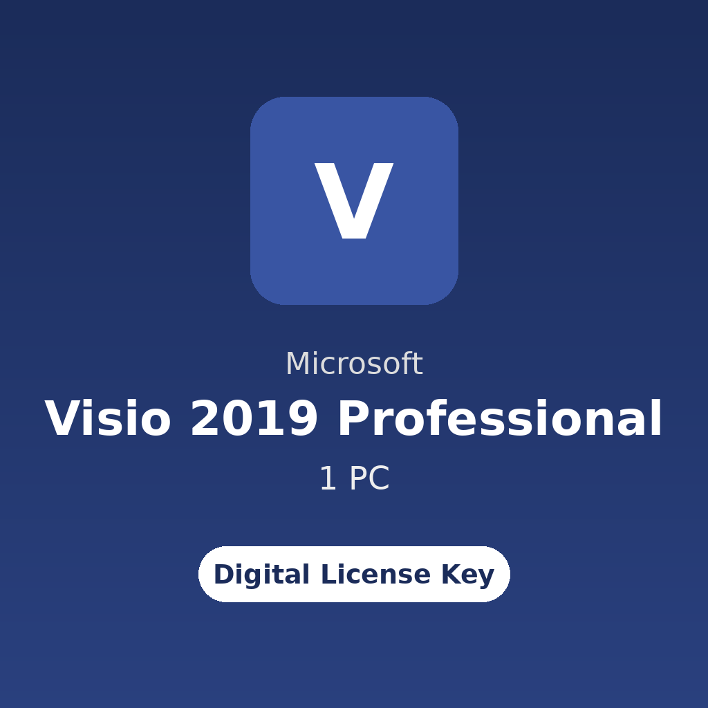 Microsoft Visio 2019 Professional – 1 PC digital license key