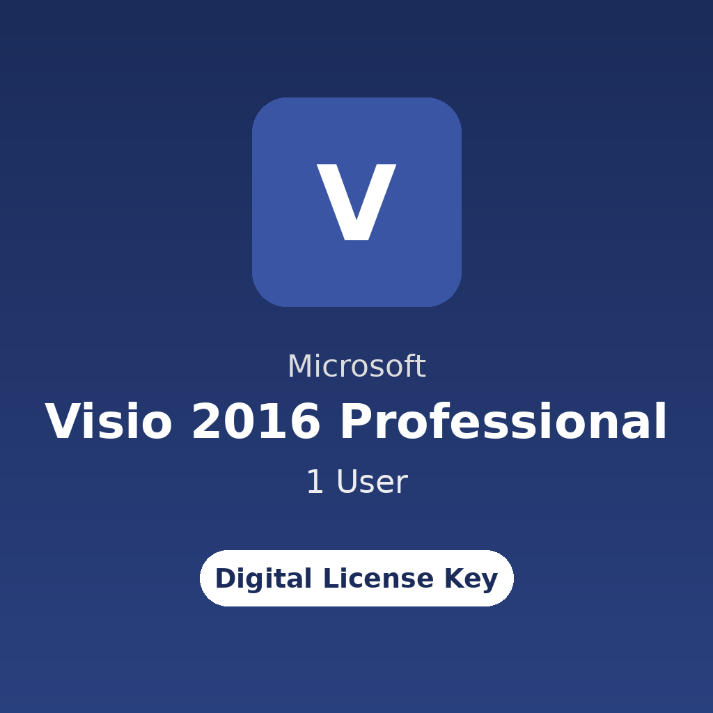 Microsoft Visio 2016 Professional – 1 User digital license key
