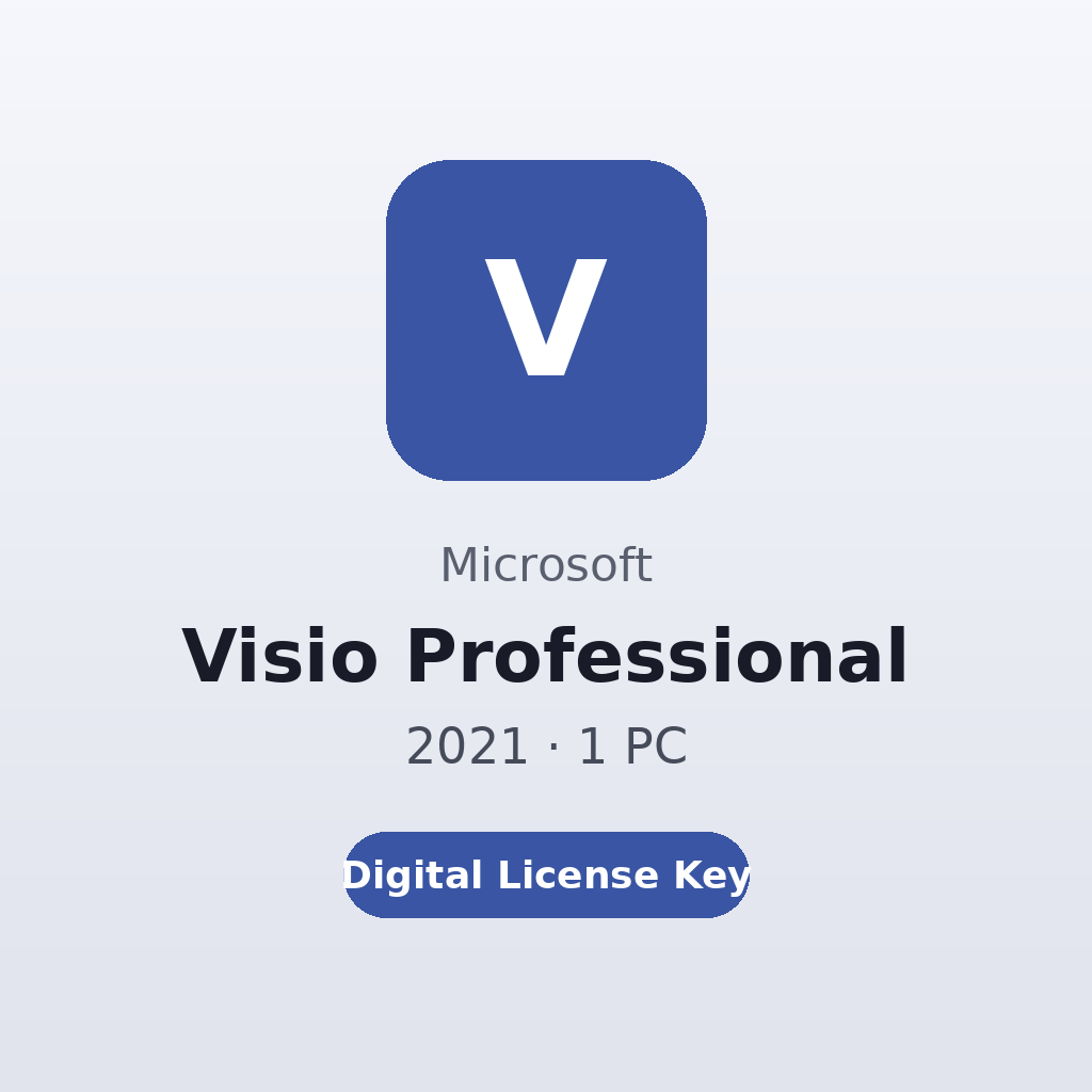 Microsoft Visio Professional 2021 · 1 PC digital license key
