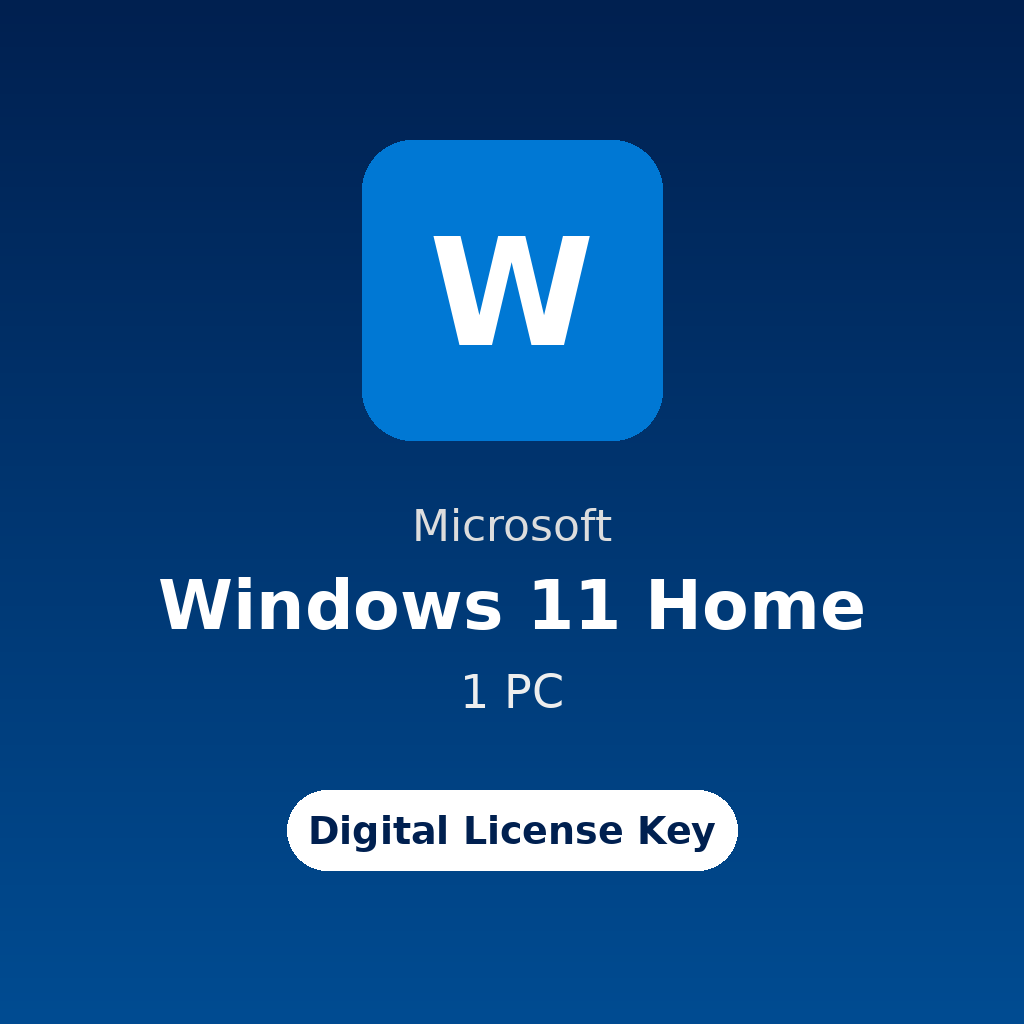 Microsoft Windows 11 Home digital license key